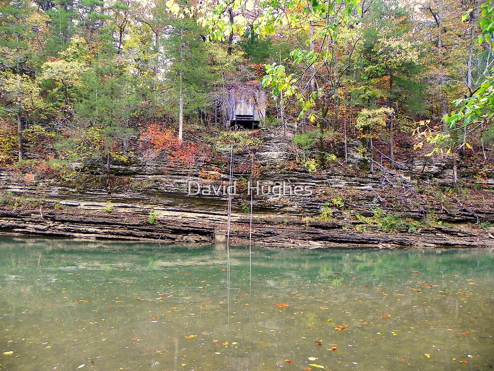"Old Boat House, w/Lift Rail, War Eagle River, Arkansas" by David