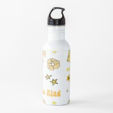 VSCO Girl Yellow Sticker Packet Water Bottle