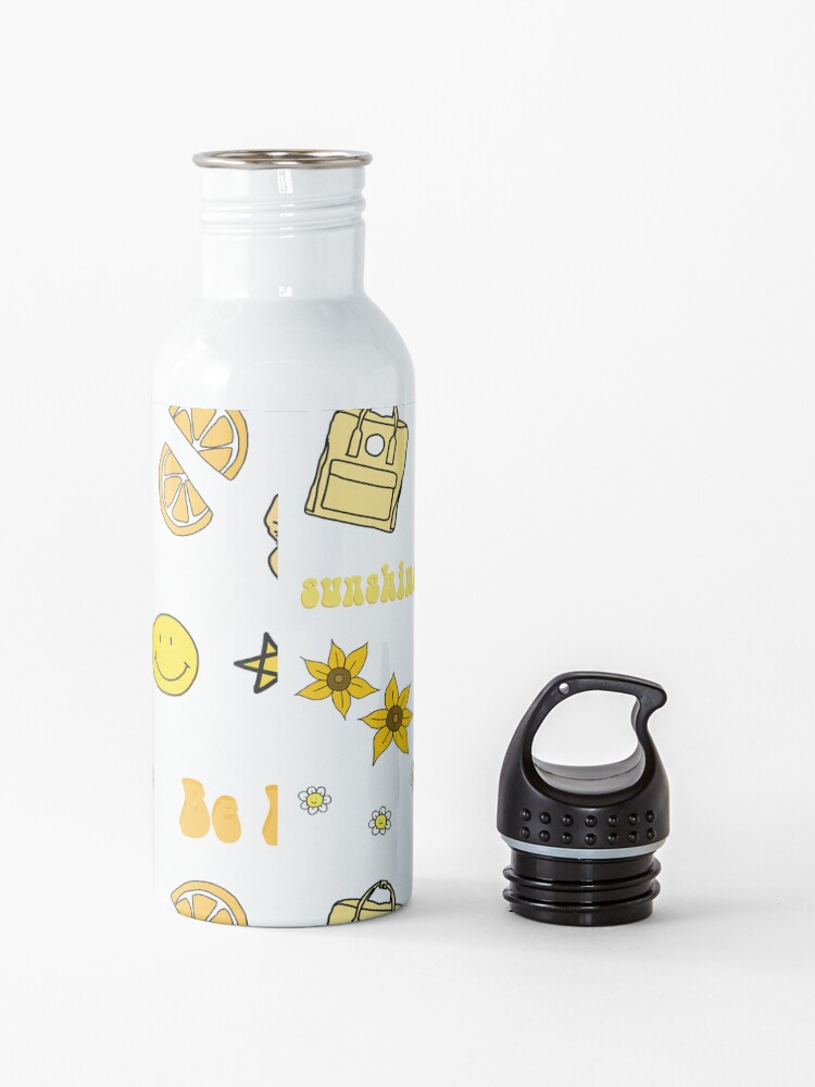 Alternate view of VSCO Girl Yellow Sticker Packet Water Bottle