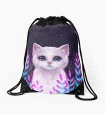 Glowy foliage Drawstring Bag