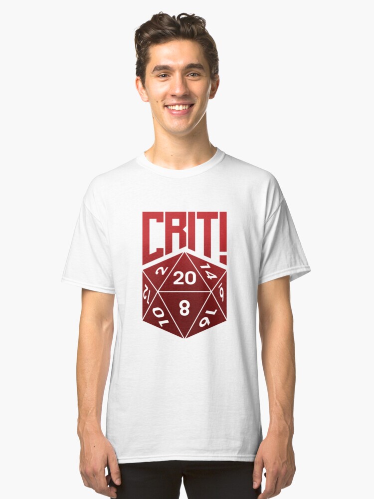 Alternate view of Crit Success - Red Classic T-Shirt
