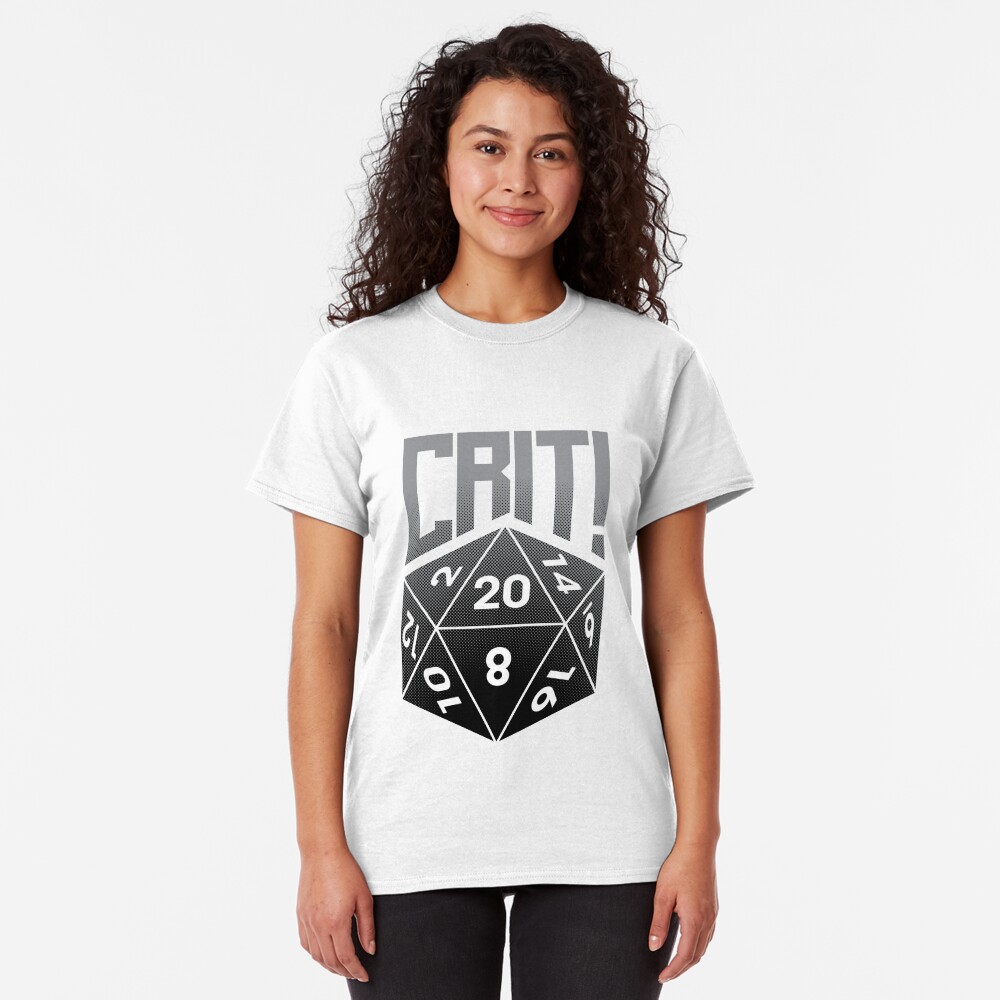 Crit Success - Black Classic T-Shirt