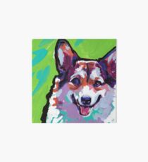 Pembroke Welsh Corgi Dog Bright colorful pop dog art Art Board