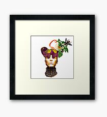 Collage with Alexander McQueen campaign SpringSummer 2013 Framed Print