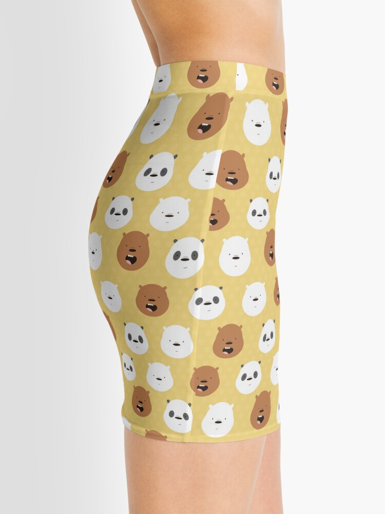Alternate view of Cute We Bare Bears Pattern Illustration Mini Skirt