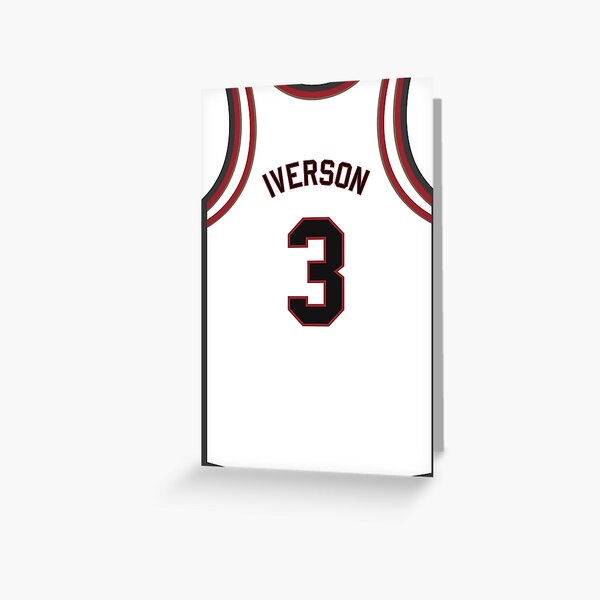 allen iverson jersey card