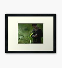 Green is the Way Framed Print