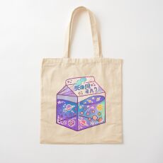 Milky Way Milk Carton Cotton Tote Bag