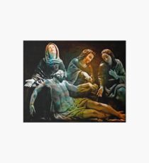 Pieta In Banos-Ambato, Ecuador Art Board Print