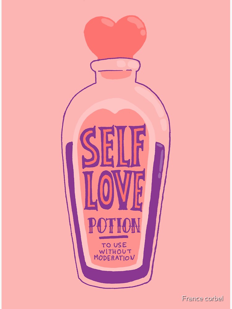 self love potion sticker by fun qui redbubble