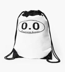 0.0 Running Sucks. Drawstring Bag