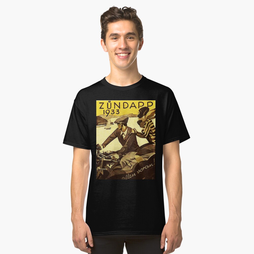 Vintage motorcycle...Zundapp 1933 advertising. Classic T-Shirt