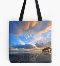 Sunrise At Nudgee Beach. Brisbane, Queensland, Australia. Tote Bag