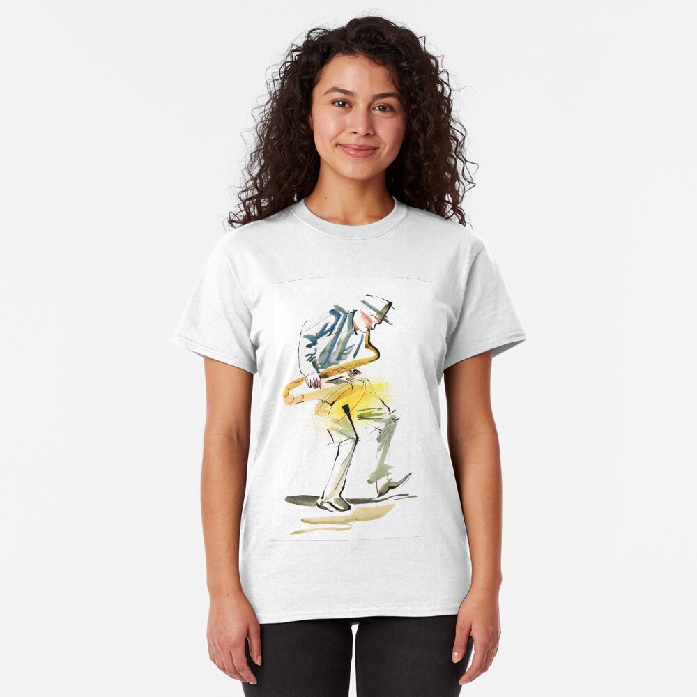 Saxophone Musician art Classic T-Shirt