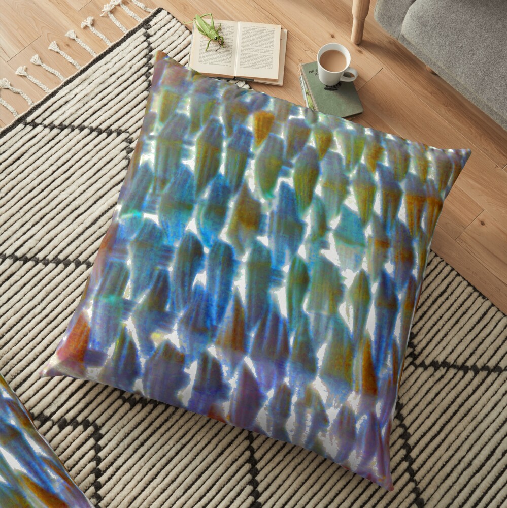 Tangled up in my nets! o trapped in my networks? Floor Pillow