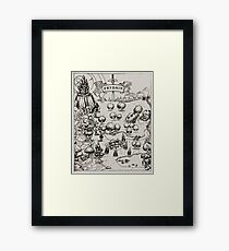 Prydain Map Framed Print