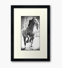 Power Running Framed Print