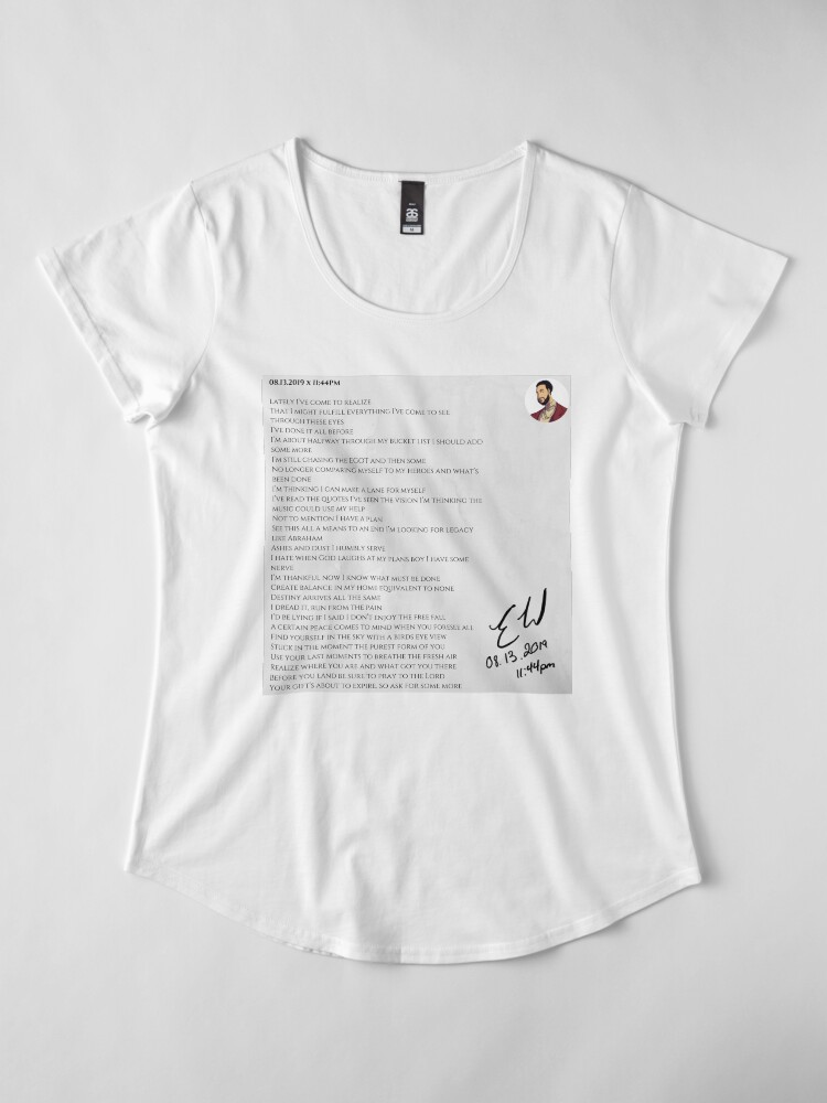 Alternate view of 08.13.2019 x 11:44PM Premium Scoop T-Shirt