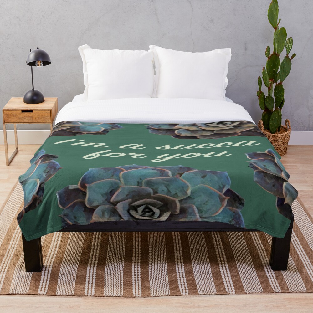 I'm A Succa For You on a throw blanket