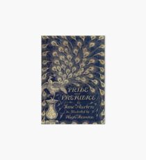 Pride and Prejudice Peacock Cover Art Board Print