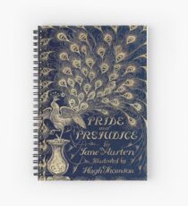 Pride and Prejudice Peacock Cover Spiral Notebook