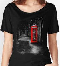London Calling - Red British Telephone Box Women's Relaxed Fit T-Shirt