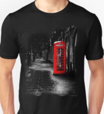 London Calling - Red British Telephone Box Unisex T-Shirt