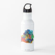 Belarus Watercolor Map Trinkflasche