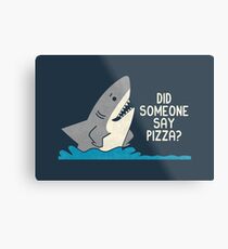 Hungry Shark Metal Print