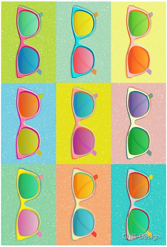 &ldquo;Vintage Retro Glasses Pop Art Style&rdquo; by Chilli-Design | Redbubble