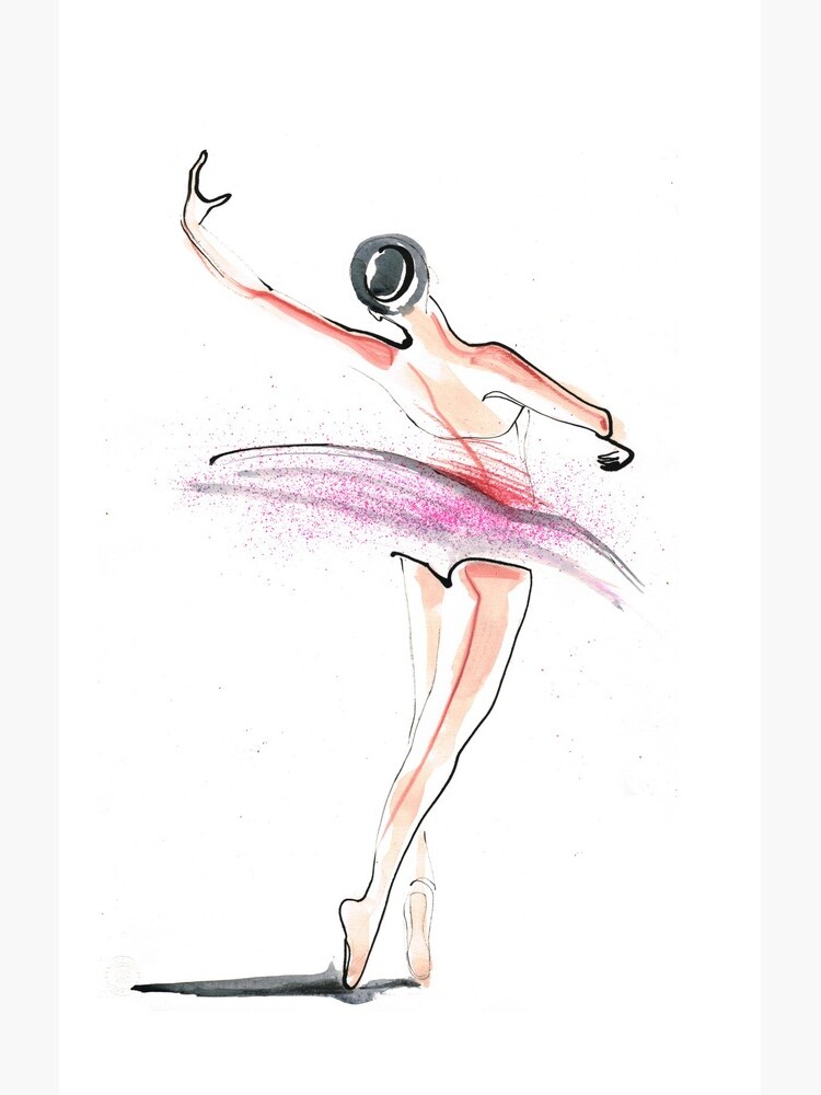 Ballerina Dance Drawing by CatarinaGarcia