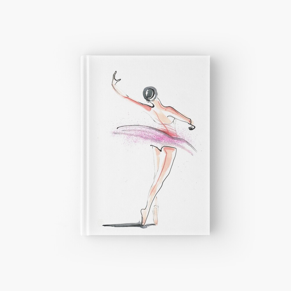 Ballerina Dance Drawing Hardcover Journal