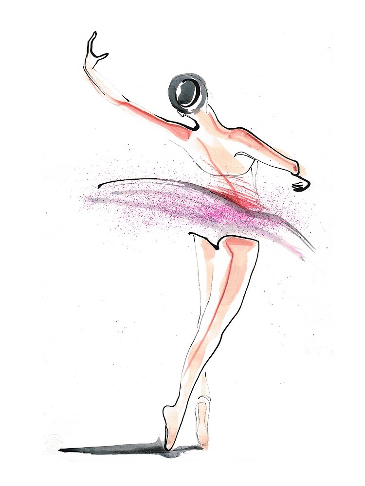 Ballerina Dance Drawing by CatarinaGarcia