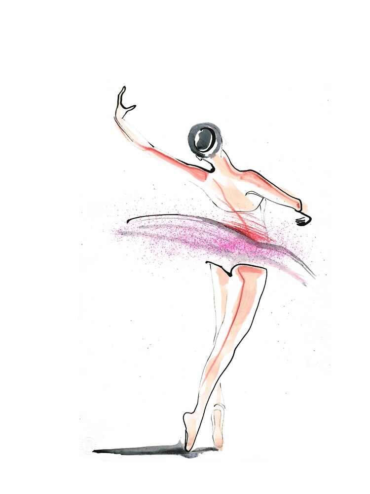 Ballerina Dance Drawing by CatarinaGarcia