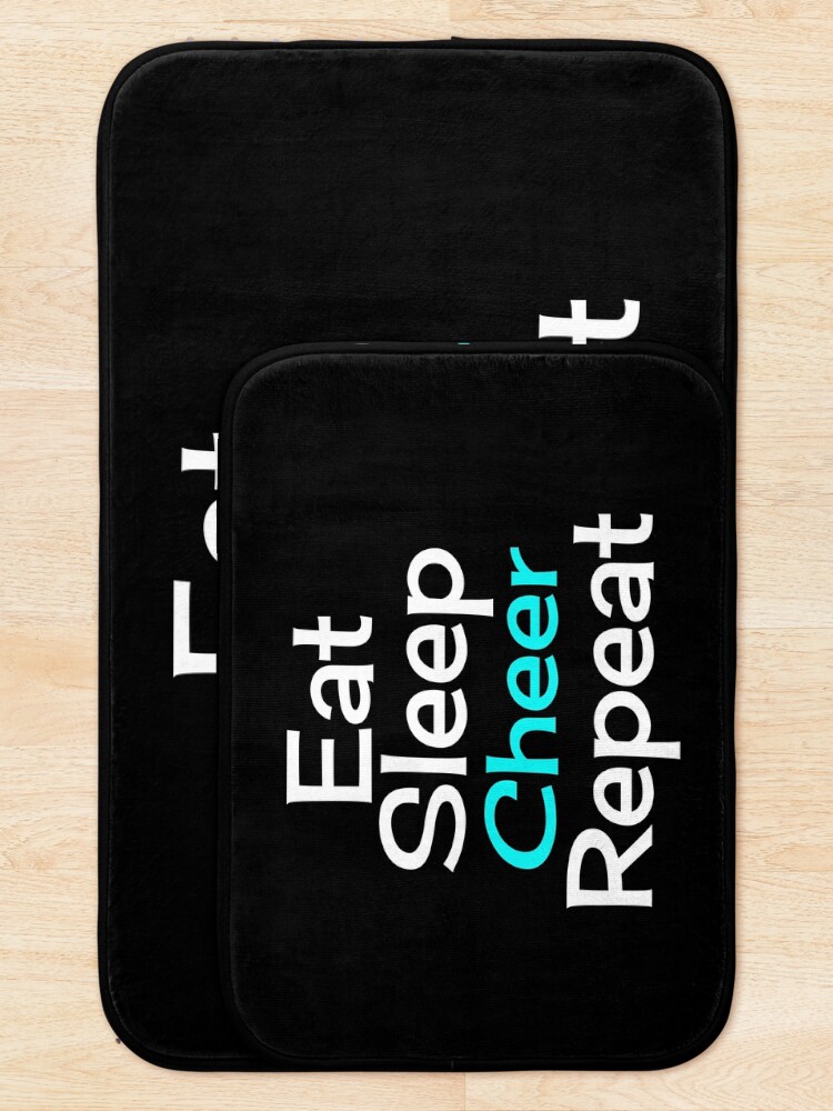 Alternate view of Eat, Sleep, Cheer, Repeat Bath Mat