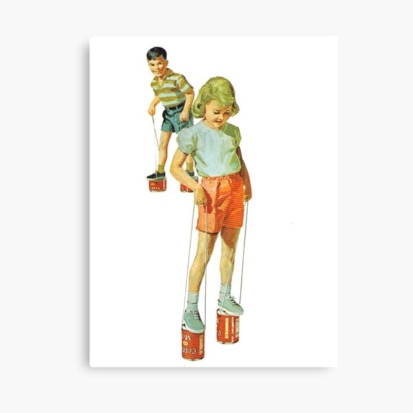 The Simple Life : Tin Can Stilts Canvas Print