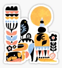 Scandinavian Pug Yoga Sticker