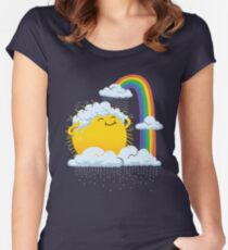 Rainy Day Fitted Scoop T-Shirt