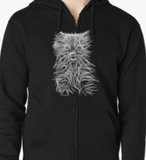 Kitten Zipped Hoodie