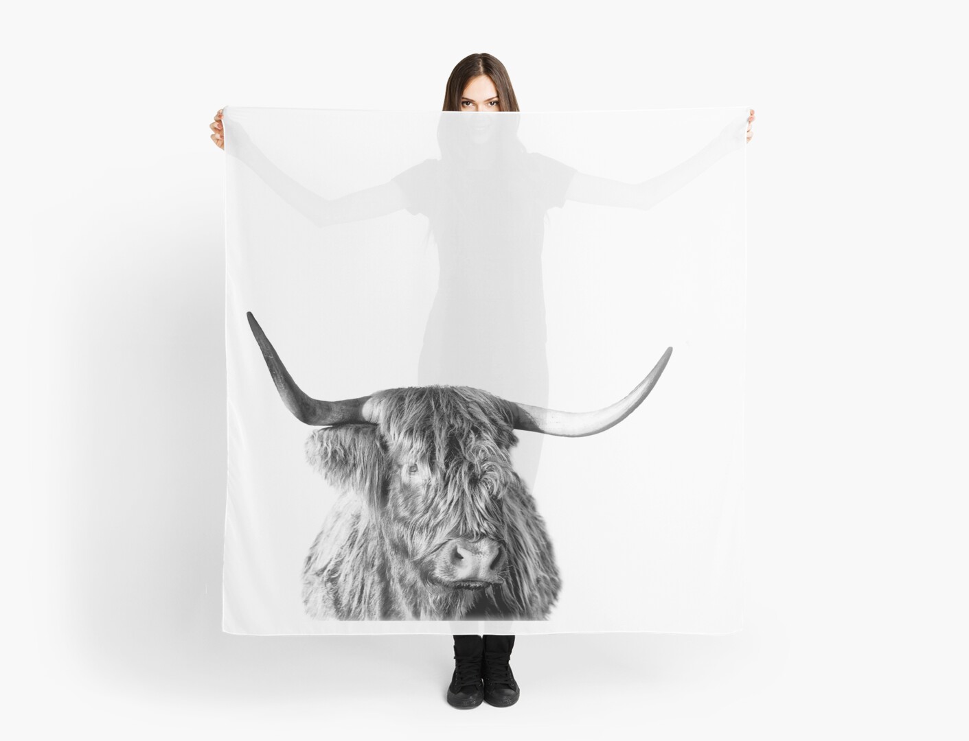 “Highland Cow " Scarf by jmbraat | Redbubble