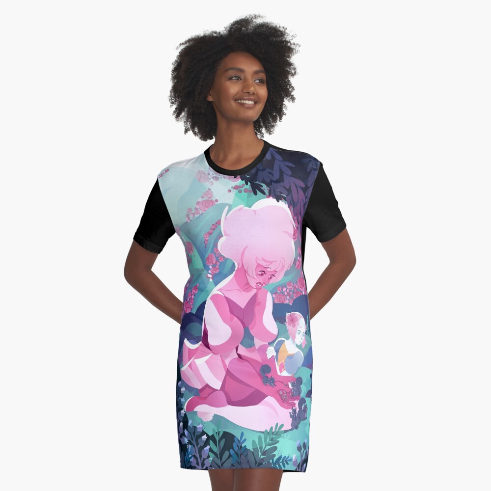 My World Graphic T-Shirt Dress