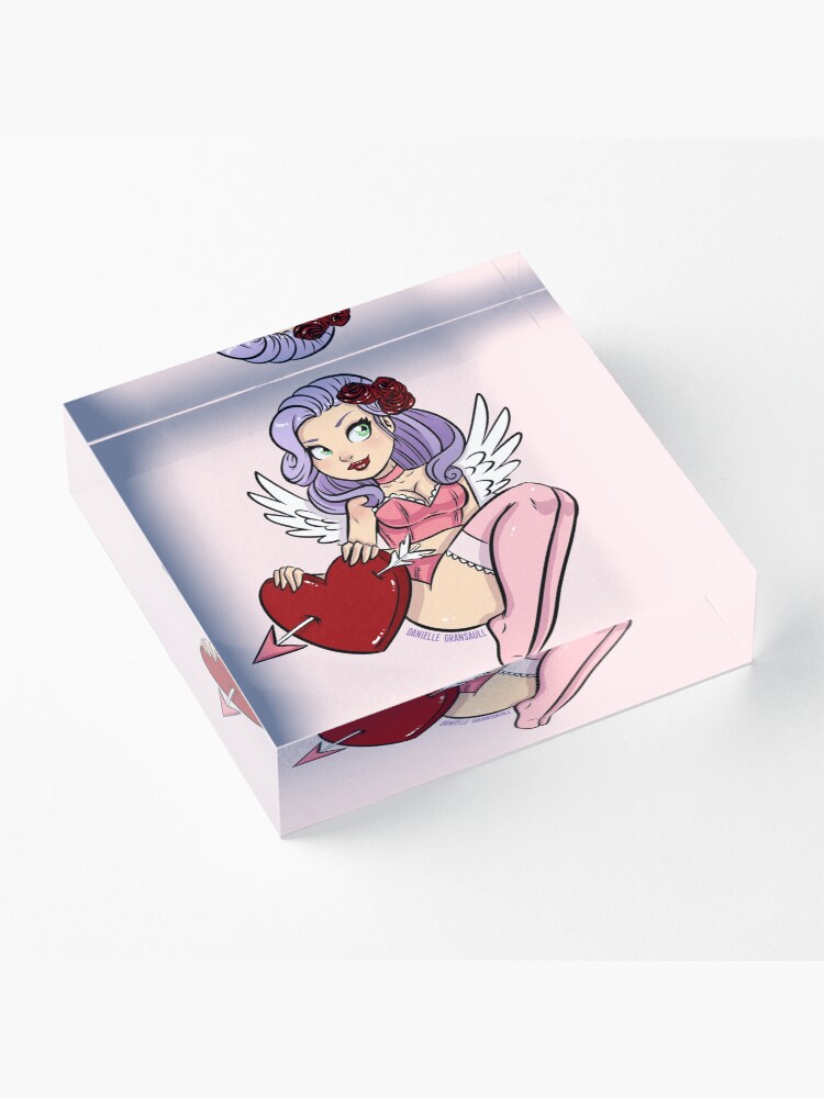 Alternate view of Cupid's Heart Acrylic Block