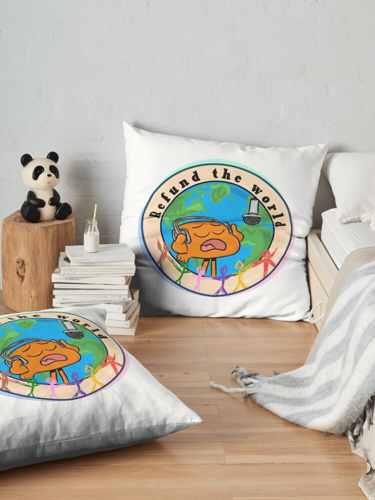 Alternate view of Refund the World - The Amazing World of Gumball Floor Pillow