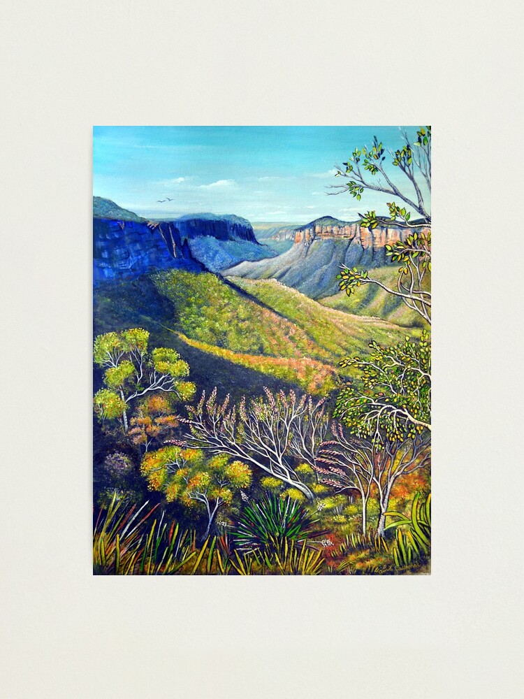 Alternate view of Govetts Leap Lookout, Blue Mountains Photographic Print