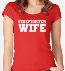 Firefighter Wife Women's Fitted Scoop T-Shirt