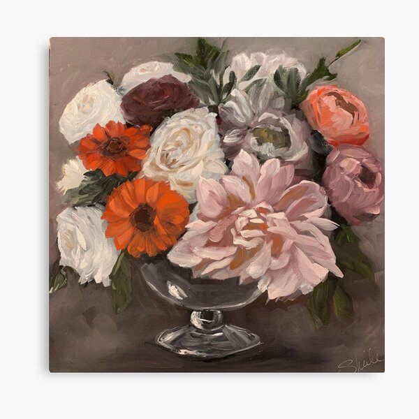 Cafe au Lait Dahlia Dahling Canvas Print