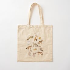 Foxes Cotton Tote Bag