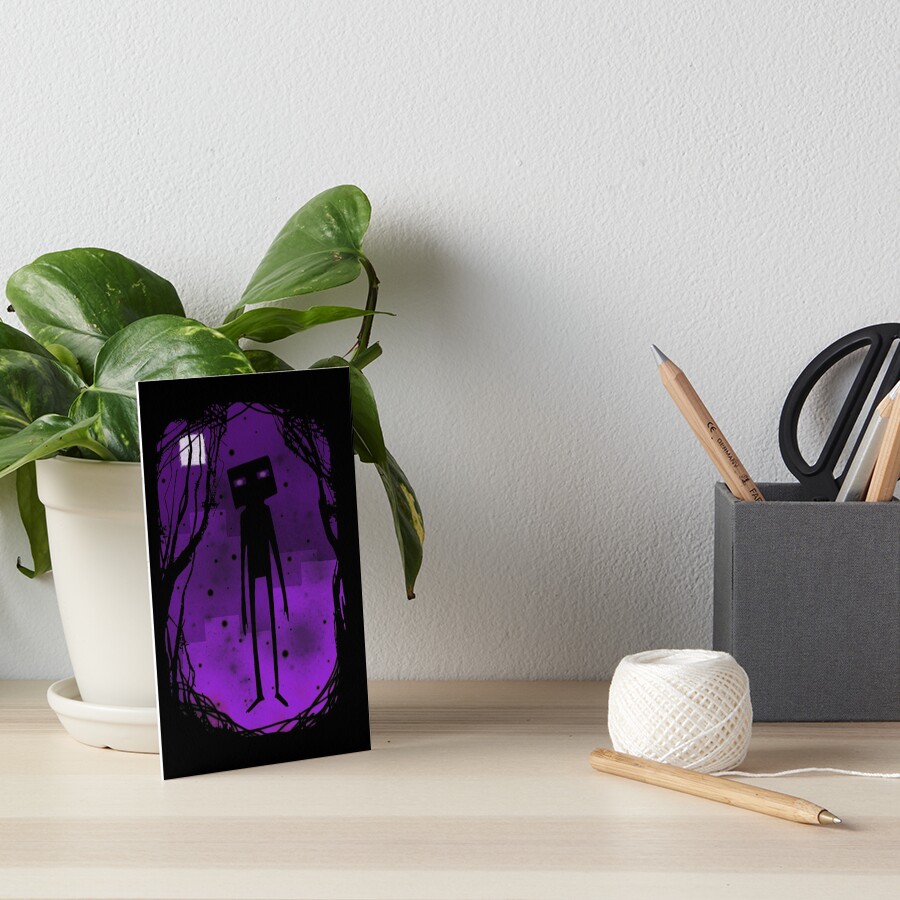 Enderman Art Board Print