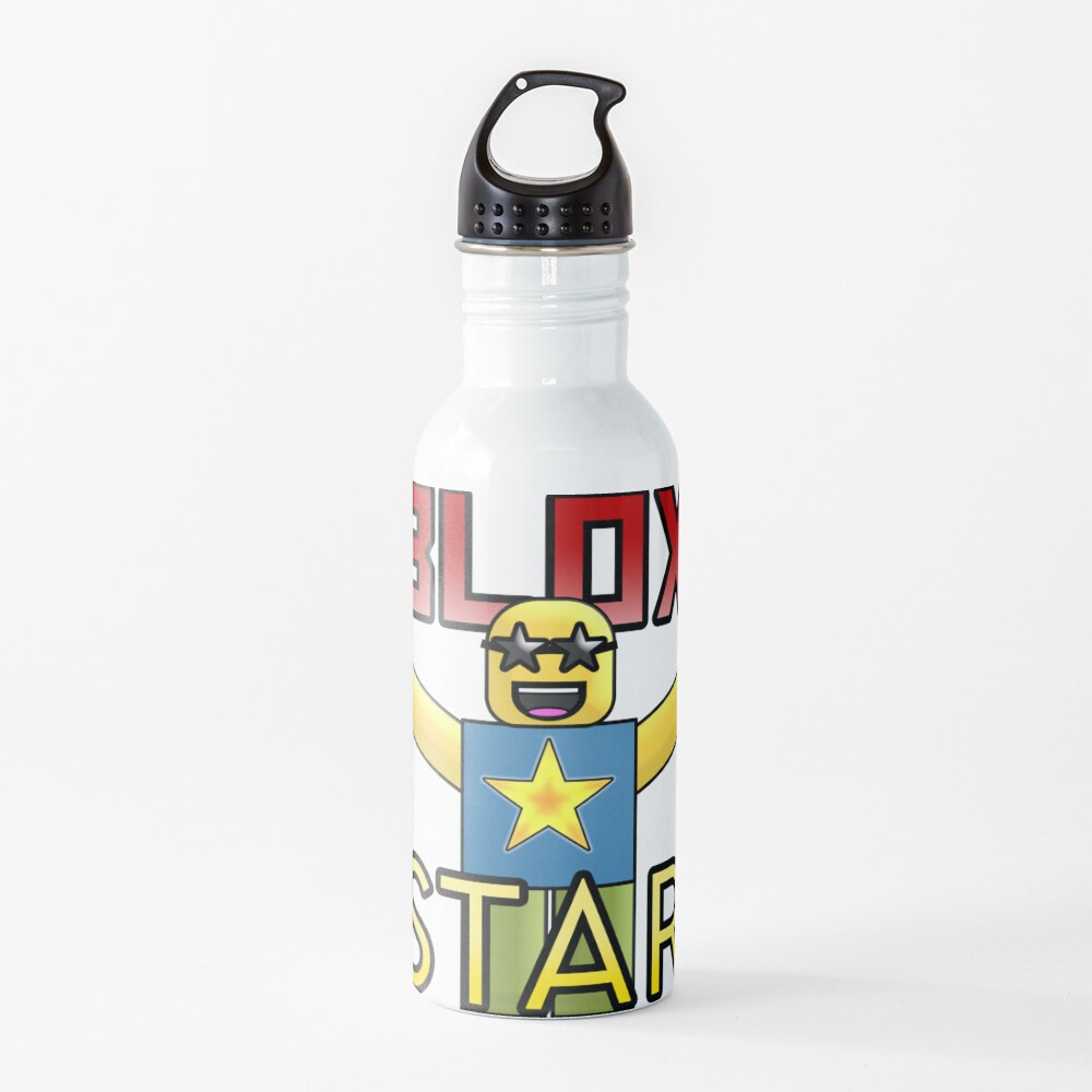 Roblox Blox Star Water Bottle By Jenr8d Designs Redbubble - roblox get eaten by the noob travel mug by jenr8d designs redbubble