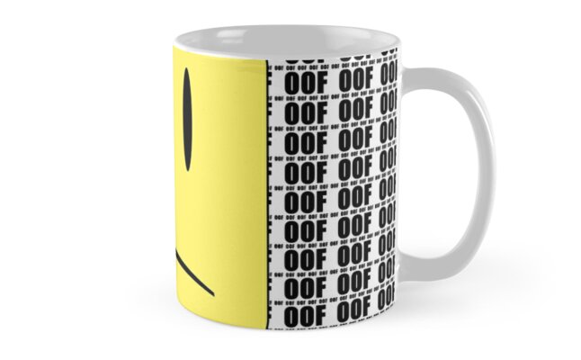 Oof X Infinity Mug By Jenr8d Designs Redbubble - roblox oof sad face mug by hypetype redbubble